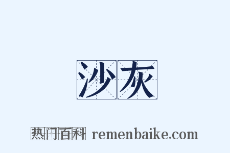 沙灰是什么意思的图片